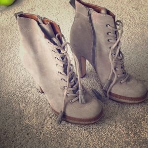 Taupe booties
